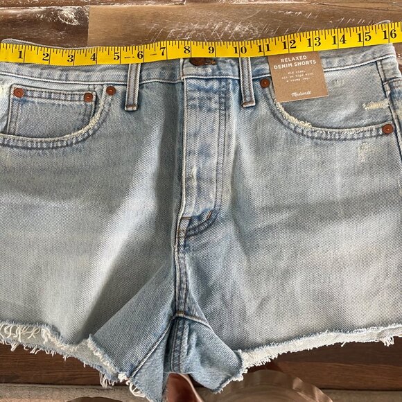 Madewell Relaxed Demin Shorts.  W28.  New With Tags - Picture 14 of 15